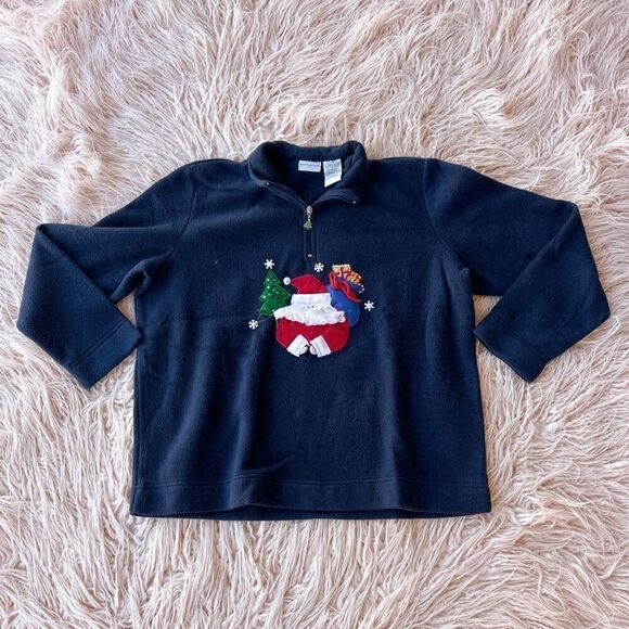 Fleece Santa Sweatshirt - Picture 1 of 5